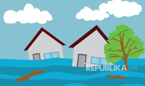 Wali Kota: Se-Kota Batam Banjir Semua. Ilustrasi Banjir 