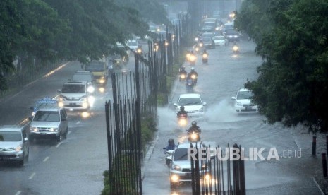 Ilustrasi banjir di Jakarta