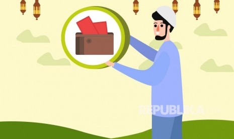 Komoditi yang Dizakatkan di Zaman Nabi Muhammad. Ilustrasi Berzakat