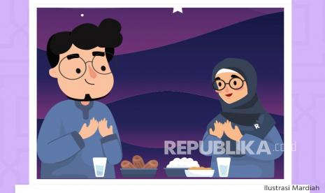 Buka puasa (ilustrasi). Di tengah menjalankan ibadah puasa, risiko dehidrasi ringan mengintai akibat tubuh yang kekurangan cairan.