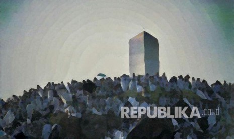 Ilustrasi Jabal Rahmah di Arafah (Foto & Editing: Yogi Ardhi/Republika