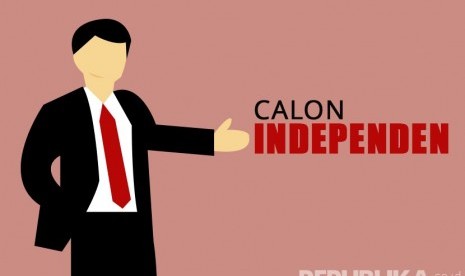 Ilustrasi Calon Independen. (Republika/Mardiah)