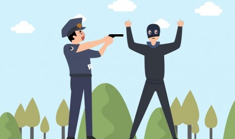 Polisi lakukan penangkapan terhadap bandit (ilustrasi)