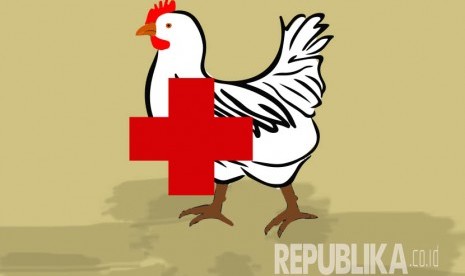 Ilustrasi flu burung. Pejabat kesehatan Los Angeles County melaporkan kasus flu burung pertama pada manusia di kawasan tersebut.