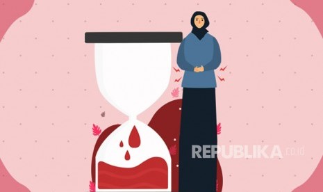 Cara Mengetahui Kapan Melanjutkan Kembali Sholat Usai Haid. Ilustrasi Haid