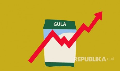 Harga gula eceran melambung tinggi (ilustrasi).