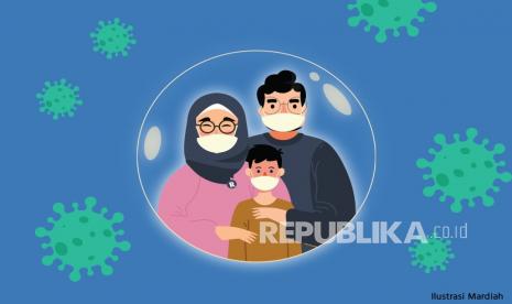 Bersama mencegah Covid-19 gelombang ketiga (ilustrasi).