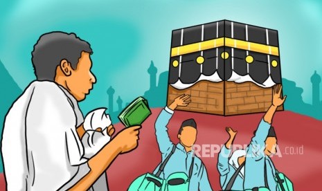 Daftar Istilah dan Singkatan Haji - Umrah dari Huruf D-F. Foto: Ilustrasi Jamaah Haji