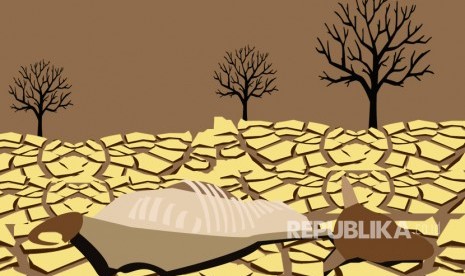  Ilustrasi kekeringan di Afrika 