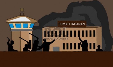 Ilustrasi kerusuhan rumah tahanan