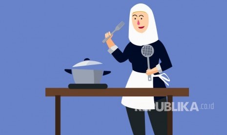 Memasak (ilustrasi). Memasak memiliki manfaat bagi kesehatan mental.