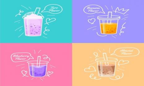 Ilustrasi Minuman kekinian.