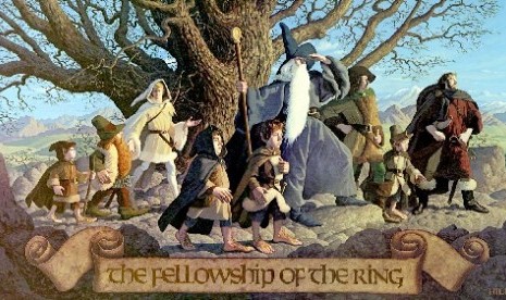 Ilustrasi novel The Fellowship of The Ring 