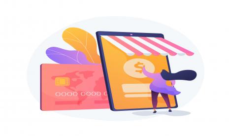 Ilustrasi. Survei yang dilakukan perusahaan teknologi finansial Amartha dan Katadata Insight Center menunjukkan masih sedikit usaha mikro dan ultra mikro yang menggunakan platform digital untuk mengembangkan usaha. 