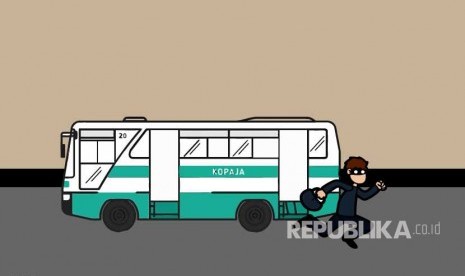 Pelaku penjambretan di jalanan (ilustrasi).