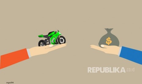 Ilustrasi Penjualan Motor