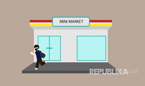 Ilustrasi Perampokan Minimarket. Seorang pemuda berinisal S, warga Pekalipan, Kota Cirebon kini harus meringkuk di sel tahanan. Pasalnya, dia nekat merampok salah satu minimarket hingga akhirnya diamankan polisi.