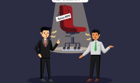 Ilustrasi perebutan kursi ketua MPR