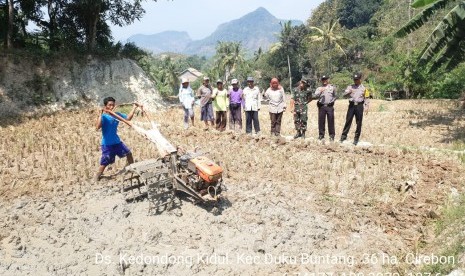 Ilustrasi petani yang mengalami kekeringan