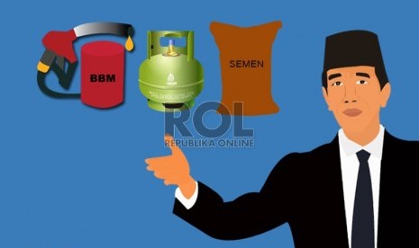 Ilustrasi Presiden Jokowi umumkan penurunan harga BBM, elpiji 12 kg, dan semen.