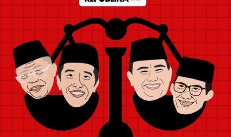 Ilustrasi program hukum capres-cawapres.