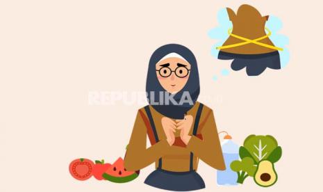 Tips agar tetap bertenaga meski sedang berpuasa (ilustrasi).