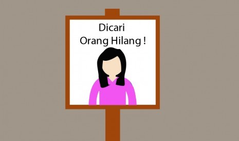 Ilustrasi seorang gadis menghilang