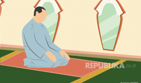 Ilustrasi Shalat Dhuha. Bacaan Niat dan Doa Sholat Dhuha, Arti dan Terjemahan