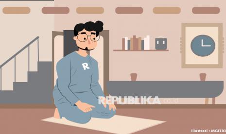 Ilustrasi Shalat di Rumah