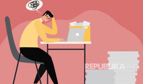 Ilustrasi Stress Bekerja