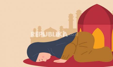 Ilustrasi sujud / sholat 