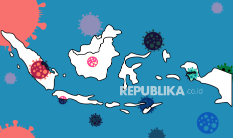 Ilustrasi virus corona masuk Indonesia