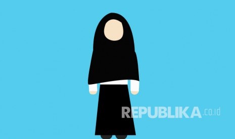 Muslimah berhijab (ilustrasi). Terkadang, Muslimah diharuskan membuka hijabnya untuk bekerja di suatu tempat. 