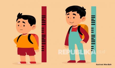  stunting banyak ditemukan pada anak-anak yang berusia enam hingga 24 bulan atau setelah masa ASI eksklusif selesai diberikan oleh ibu. (ilustrasi)