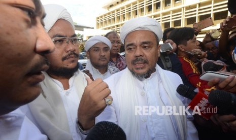 Imam besar Front Pembela Islam (FPI) Habib Muhammad Rizieq Syihab.