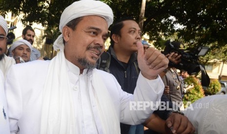 Imam besar Front Pembela Islam (FPI) Habib Muhammad Rizieq Syihab  