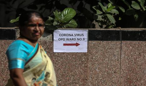 India tutup perbatasan dengan Myanmar untuk melawan wabah virus corona. Ilustrasi.(Divyakant Solanki/EPA)