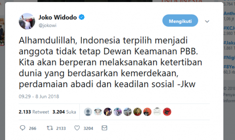 Indonesia Resmi Jadi Anggota Tidak Tetap Dewan Keamanan PBB