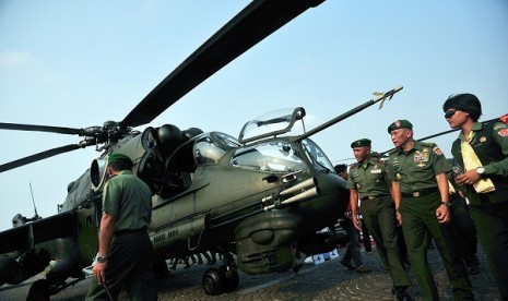 Indonesian armed force holds an exhibition of weaponry system in Jakarta on Thursday. (illustration)    