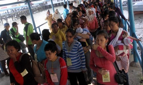 Indonesian government plan to deport illegal migrant workers from Malaysia. (file photo)