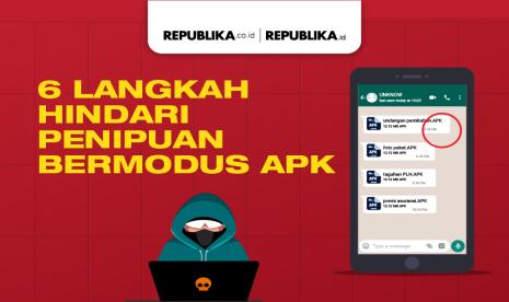 Infografis 6 Langkah Hindari Penipuan Bermodus APK