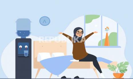 Ilustrasi bangun tidur. Islam mengajarkan berdoa di setiap aktivitas 