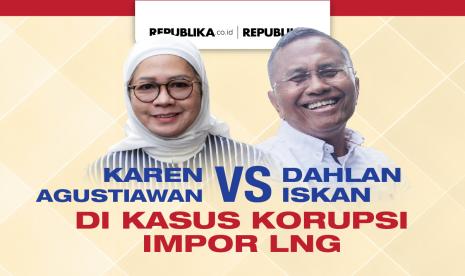 Infografis Karen Agustiawan vs Dahlan Iskan