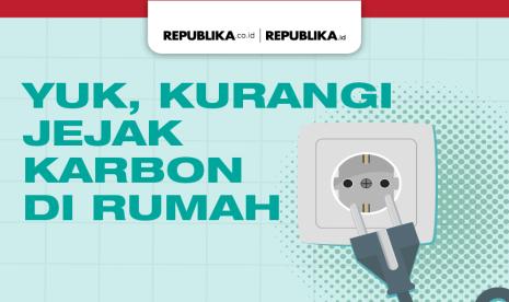 Infografis Kurangi Jejak Karbon di Rumah