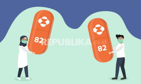 infografis molnupiravir berpotensi menjadi obat Covid-19.