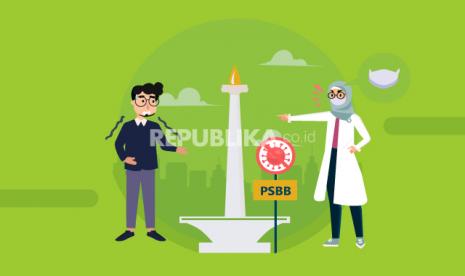 Infografis Sanksi tak Pakai Masker Saat PSBB