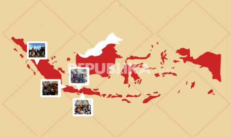 Infografis Tradisi Idul Fitri Unik di Indonesia