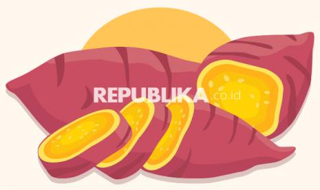 Ubi jalar (ilustrasi). Pakar gizi merekomendasikan menu pangan lokal untuk santapan sahur dan buka puasa, salah satunya umbi-umbian.