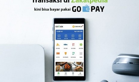 Layanan kemudahan zakat via Gopay. 