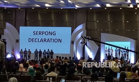 Insan pendidikan Islam dari seluruh Indonesia mendeklarasikan Deklarasi Serpong di ICE BSD Serpong, Tangerang Selatan, Banten.